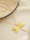 Dragonfly Steel Necklace