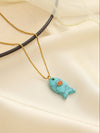 Turquoise Fish Necklace