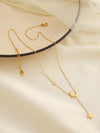 Moon & Star Drop Necklace