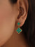 Green Clover Leaf Earrings