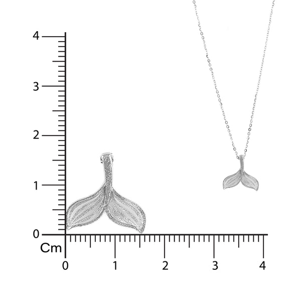 Silver Mermaid Tail Necklace