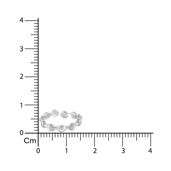 925 SILVER STARBUST TOE RING