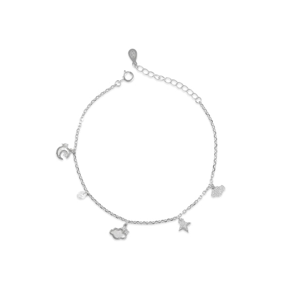 925 SILVER WHIMSICAL CHARM BRACELET