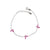 925 SILVER PINK CHARM BRACELET