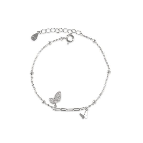 925 SILVER BUTTERFLY CHARM BRACELET