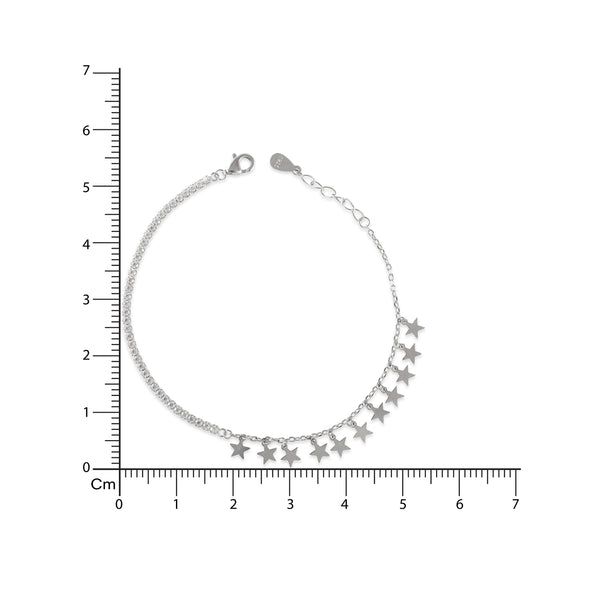 925 SILVER DANCING STAR BRACELET