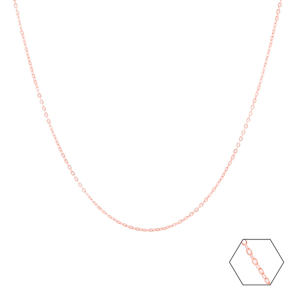 Rose Gold Classic Link Necklace