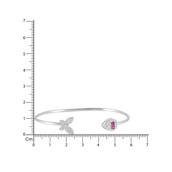 925 SILVER BUTTERFLY RUBY KADA