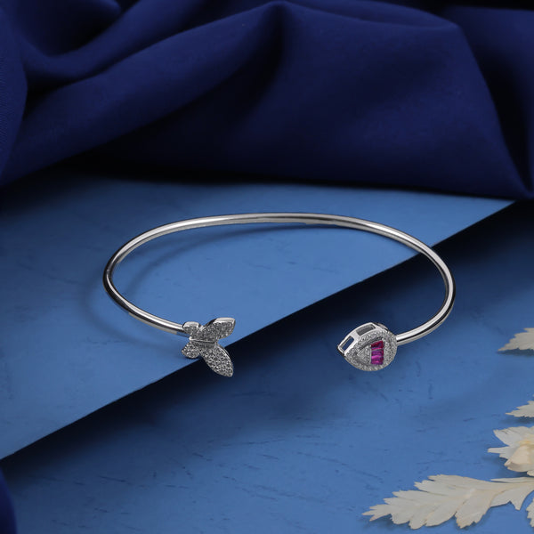 925 SILVER BUTTERFLY RUBY KADA