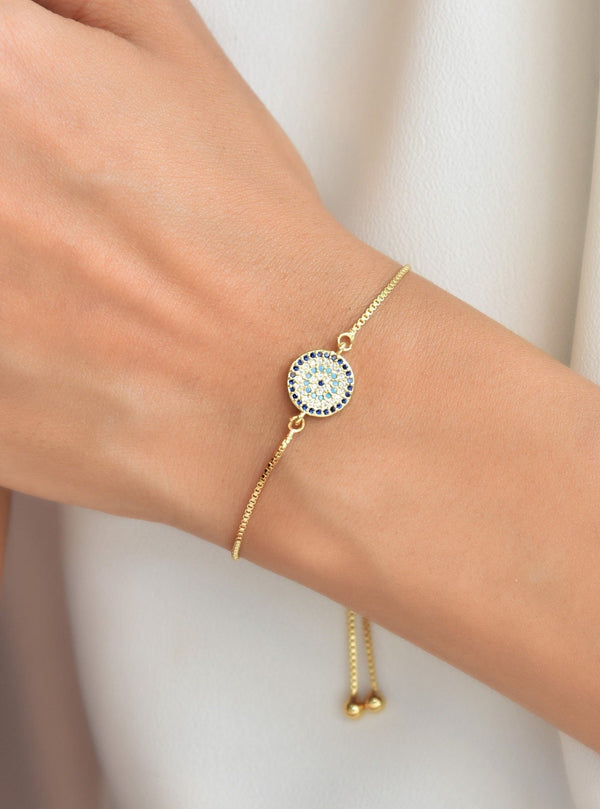 Daisy Evil Eye Bracelet