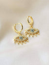 18K Gold Plated Nazar Earrings