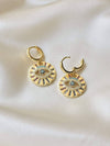 Evil Eye Medallion Earring