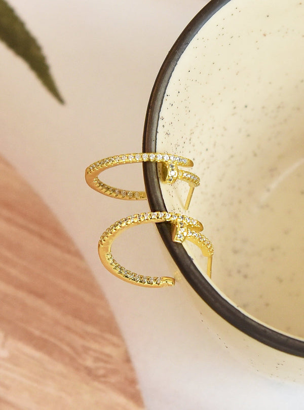 Gold Frida Hoop Earrings