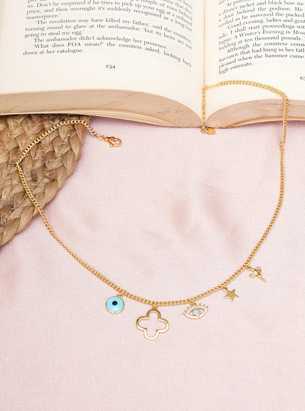 Clover Elsa Nazar Necklace