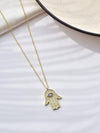 Large Hamsa Pendant Necklace