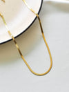 Waterproof Gold Plated Snake Chain Necklace