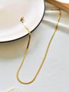 Waterproof Gold Plated Snake Chain Necklace