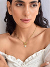 Klissaa Golden Love Statement Necklace