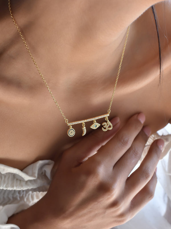 OM Nazar Charm Necklace