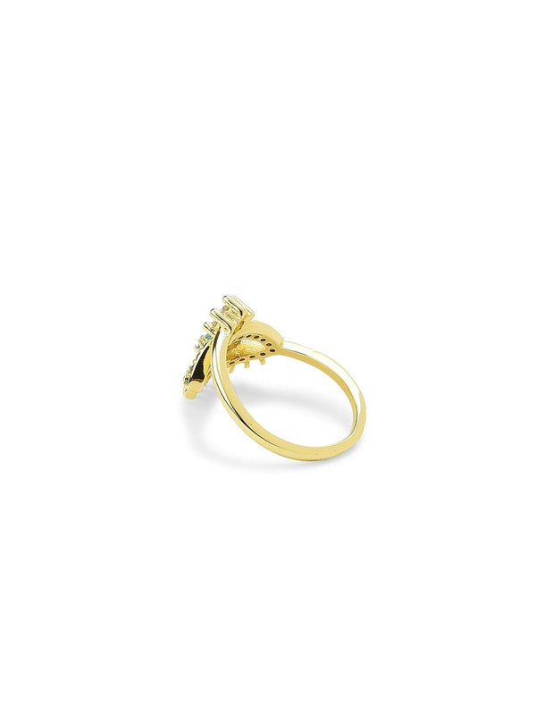 18k Gold Plated Evil Eye Ring