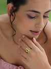 22K Gold Plated Statement Ring