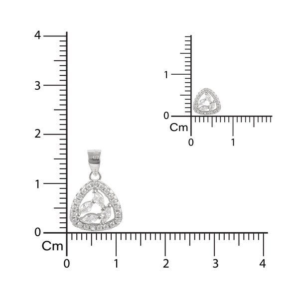 925 SILVER MARQUISE PENDAL SET