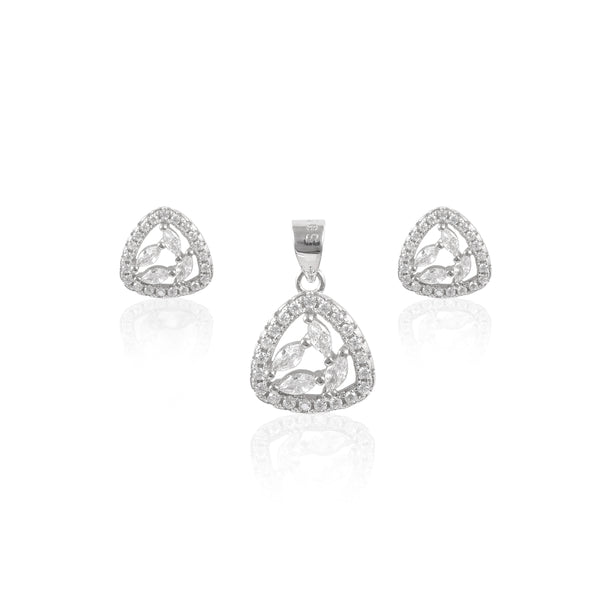 925 SILVER MARQUISE PENDAL SET